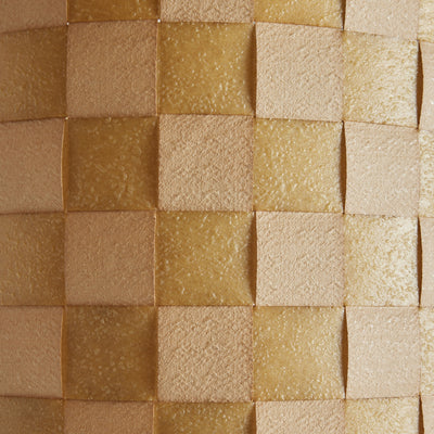 Woven Fiberglass Checkerboard Pattern Lampshade from USA