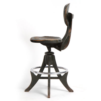 Swiveling Architect's Drafting or Bar Stool for Sikes