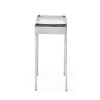 'Vista' Glass Block Table in Polished Stainless Steel with Round Legs by WYETH, Made to Order