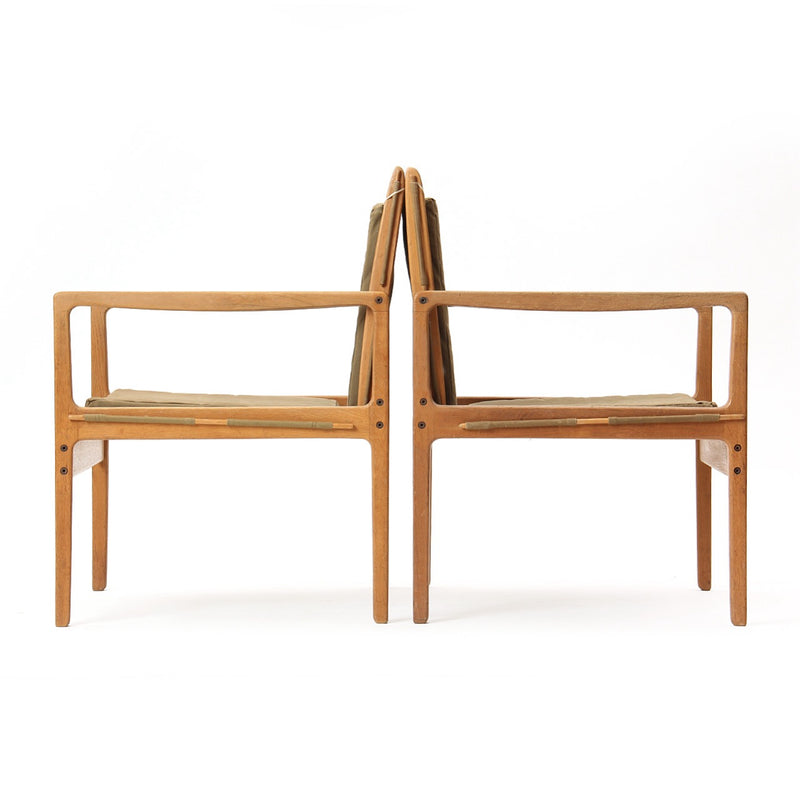 Pair of Safari Chairs by Ole Wanscher for PJ Furniture