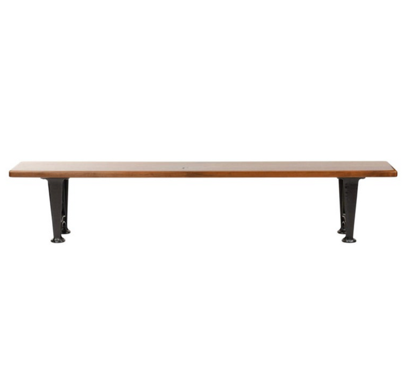 Custom Bench with Cast Iron Legs by WYETH