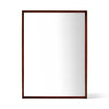 Original ‘Thin Line’ Solid Wood Mirror with Leather Trim by WYETH