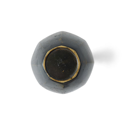Bronze Faceted Bud Vase from Japan