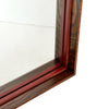 Original ‘Thin Line’ Solid Wood Mirror with Leather Trim by WYETH