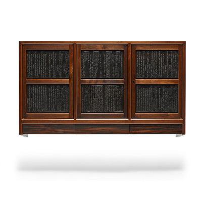 Wall Mounted Walnut Cabinet by Edward Wormley for Dunbar