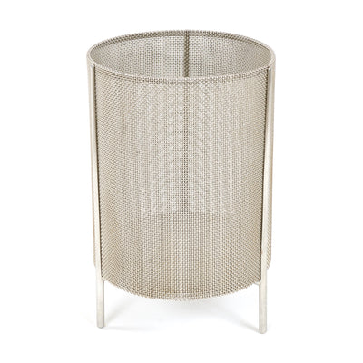 Stainless Steel Wire Cloth Bin or Waste Basket by WYETH, 2014