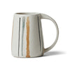 Striped Ceramic Oval Mug by David Gil for Bennington Potters, 1960s