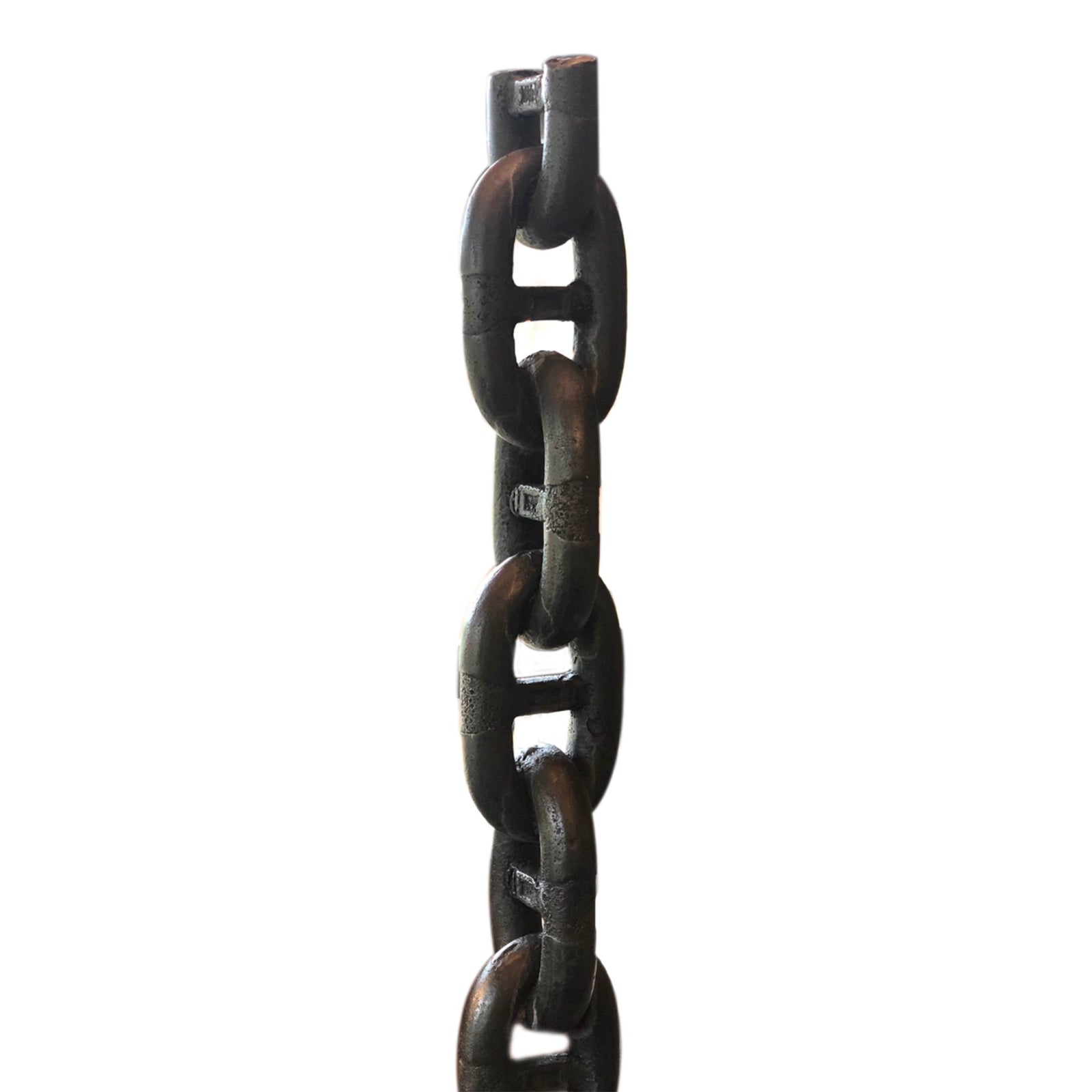 Antique Welded Anchor Ships Chain Sculpture from USA