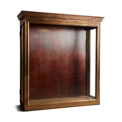 Old World Glass and Bronze Vitrine