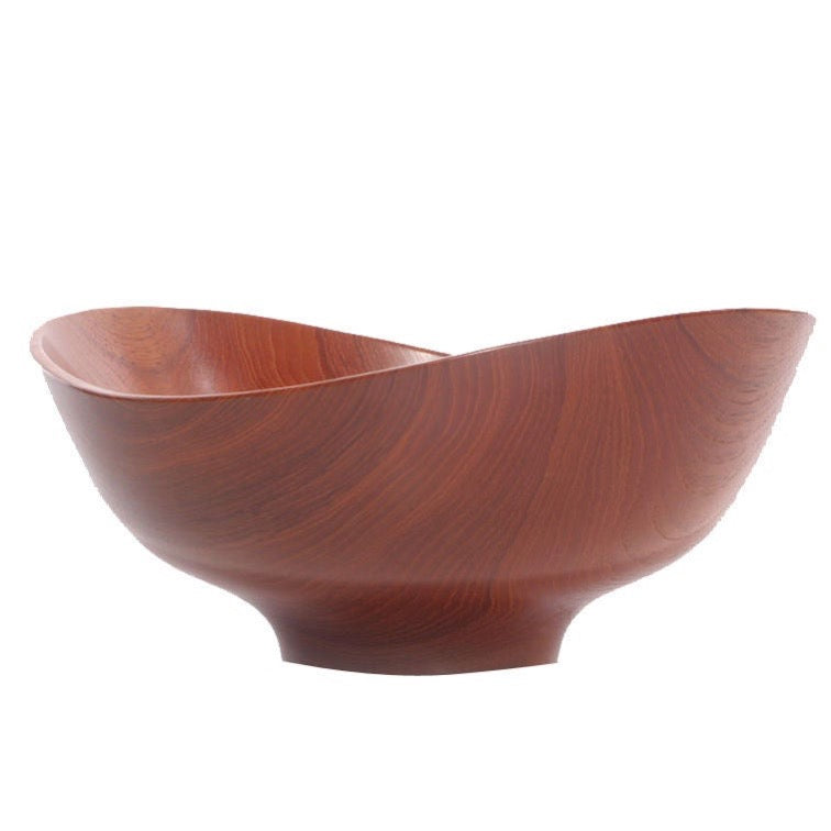 Turned Teak Bowl by Kay Bojesen for Magne Monsen, 1950s