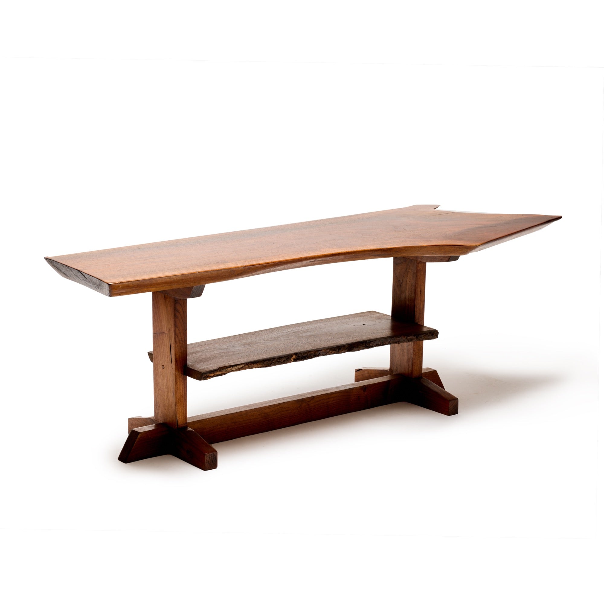 American Woodworker Two Level Walnut Table from USA