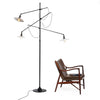 Adjustable 3 Arm Floor Lamp by O.C. White for O.C. White Co., 1900s