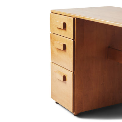 Solid Birch Work Desk by Russel Wright for Conant Ball, 1935