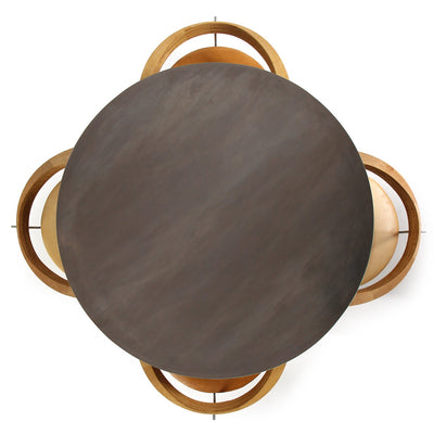 The ‘Gong’ Table in Blackened Steel by WYETH, Made to Order