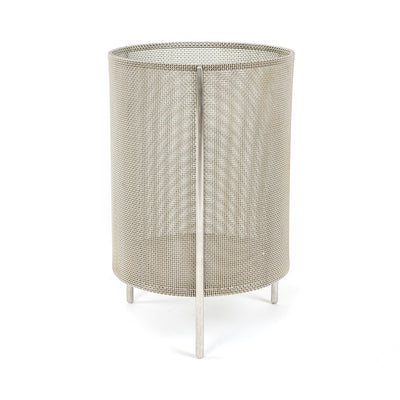 Stainless Steel Wire Cloth Bin or Waste Basket by WYETH, 2014