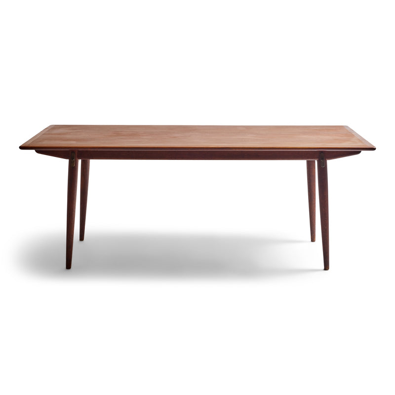 Teak and Oak Extension Dining Table by Hans J. Wegner for Johannes Hansen