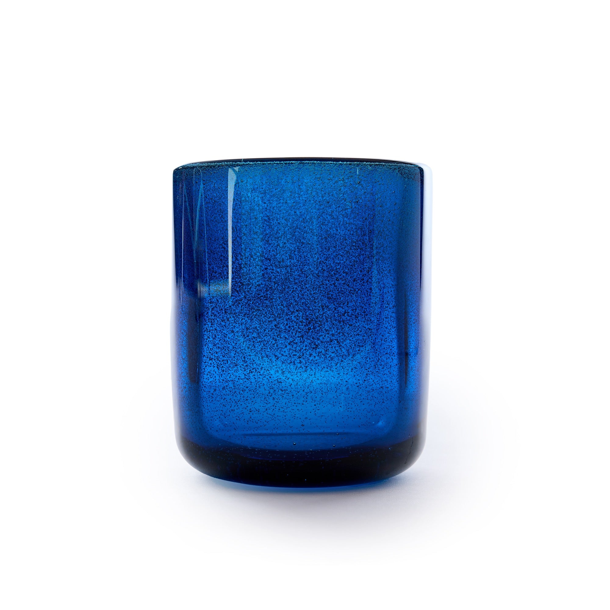 Sapphire Glass Cylinder Heavy Wall Expo Vase by Sven Palmquist for Orrefors, 1966