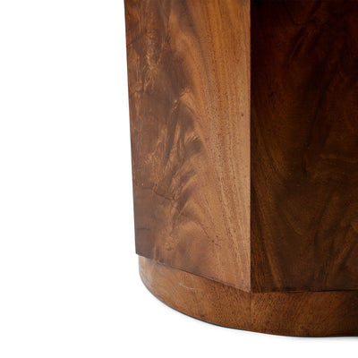 Faceted Column 1" Thick Glass Low Coffee Table by Edward Wormley for Dunbar