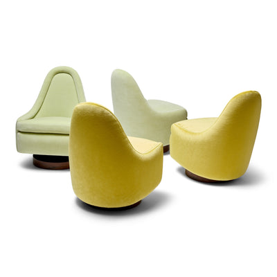 A Swivel Tilt and Rock Slipper Chair by Milo Baughman for Thayer Coggin Inc, 1960s