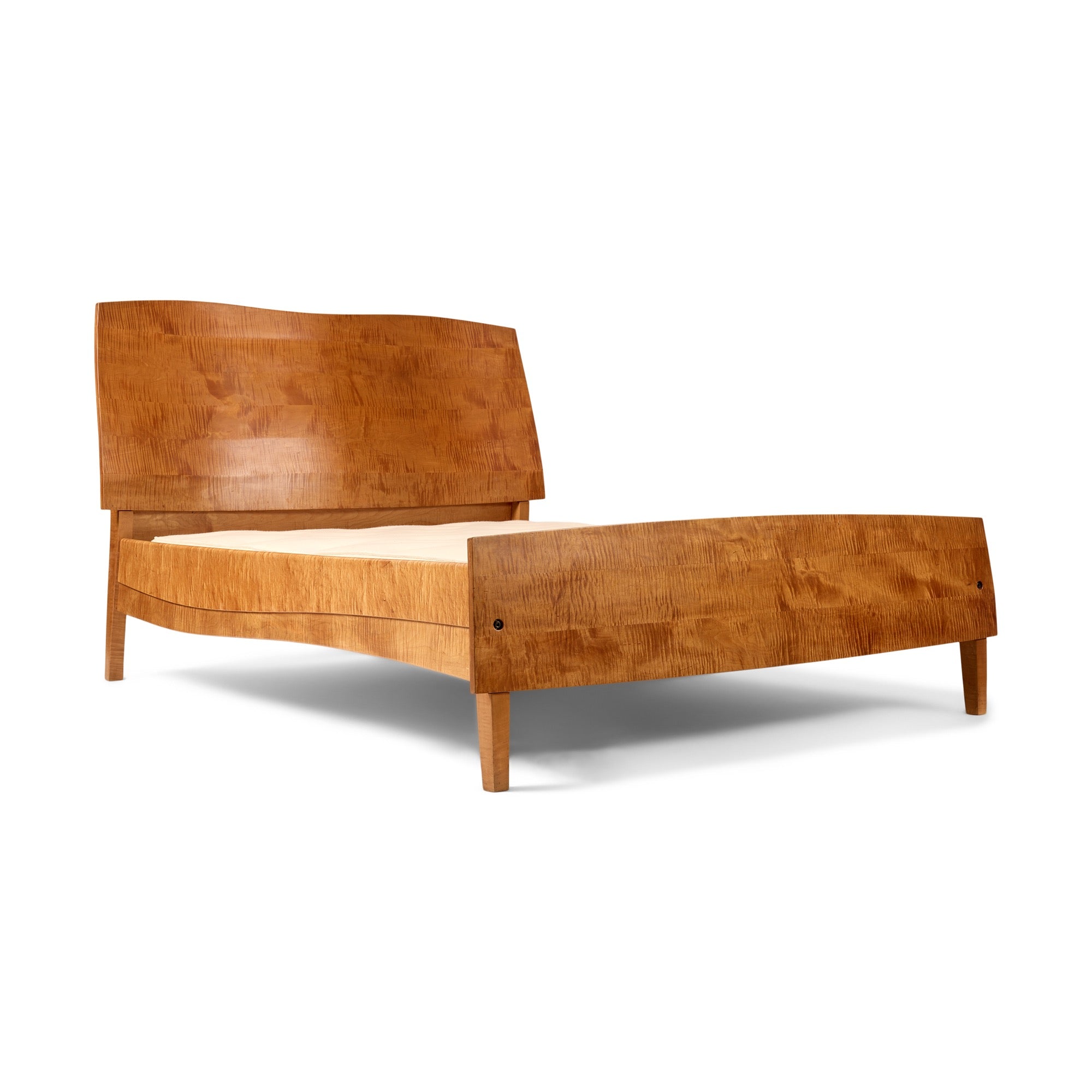 Curly Maple Queen Size Bed by Jere Osgood