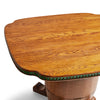 Unusual Barrel Base Game Table and Chairs Set for Old Hickory