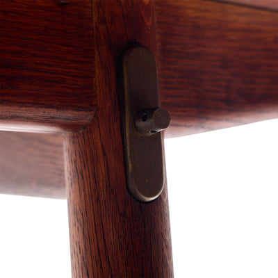 Teak and Oak Extension Dining Table by Hans J. Wegner for Johannes Hansen