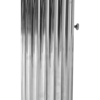 Corrugated Column Nickel On Brass Table Lamp by Walter Von Nessen for Nessen Studios