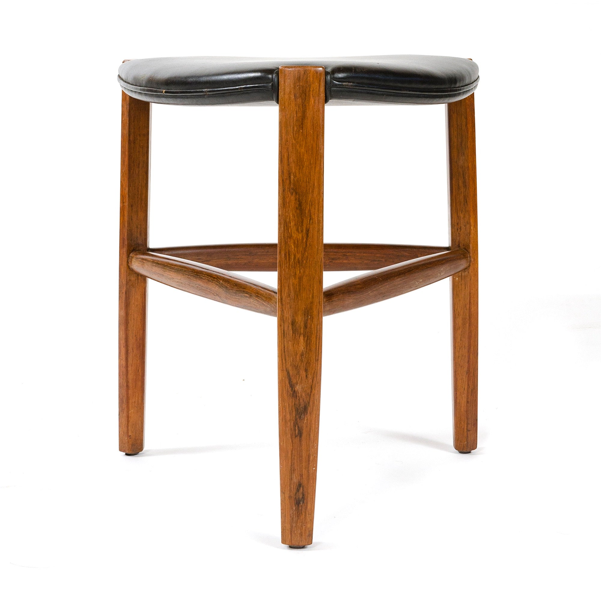 Danish Rosewood Stool by Ole Wanscher / Attrib. for A.J. Iversen / Attrib.