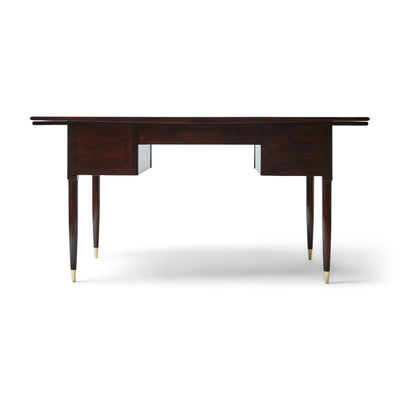 Walnut Desk with Drawers and Extension by Edward Wormley for Dunbar, 1950s