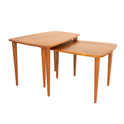 Pair of Teak Nesting Tables from Denmark, 1960's