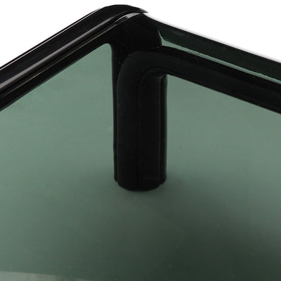 Pair of Glass and Steel Low Tables by Gae Aulenti, 1970s