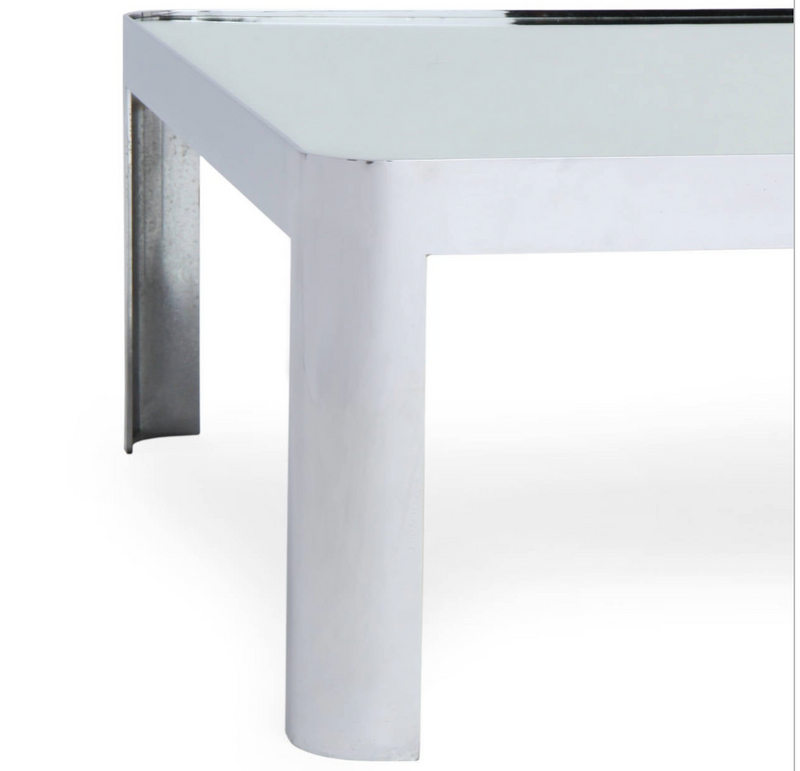 Polished Steel Low Table from USA