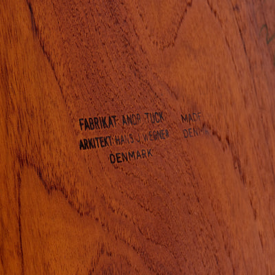 Teak and Oak Drop Leaf Table AT-304 by Hans J. Wegner for Andreas Tuck