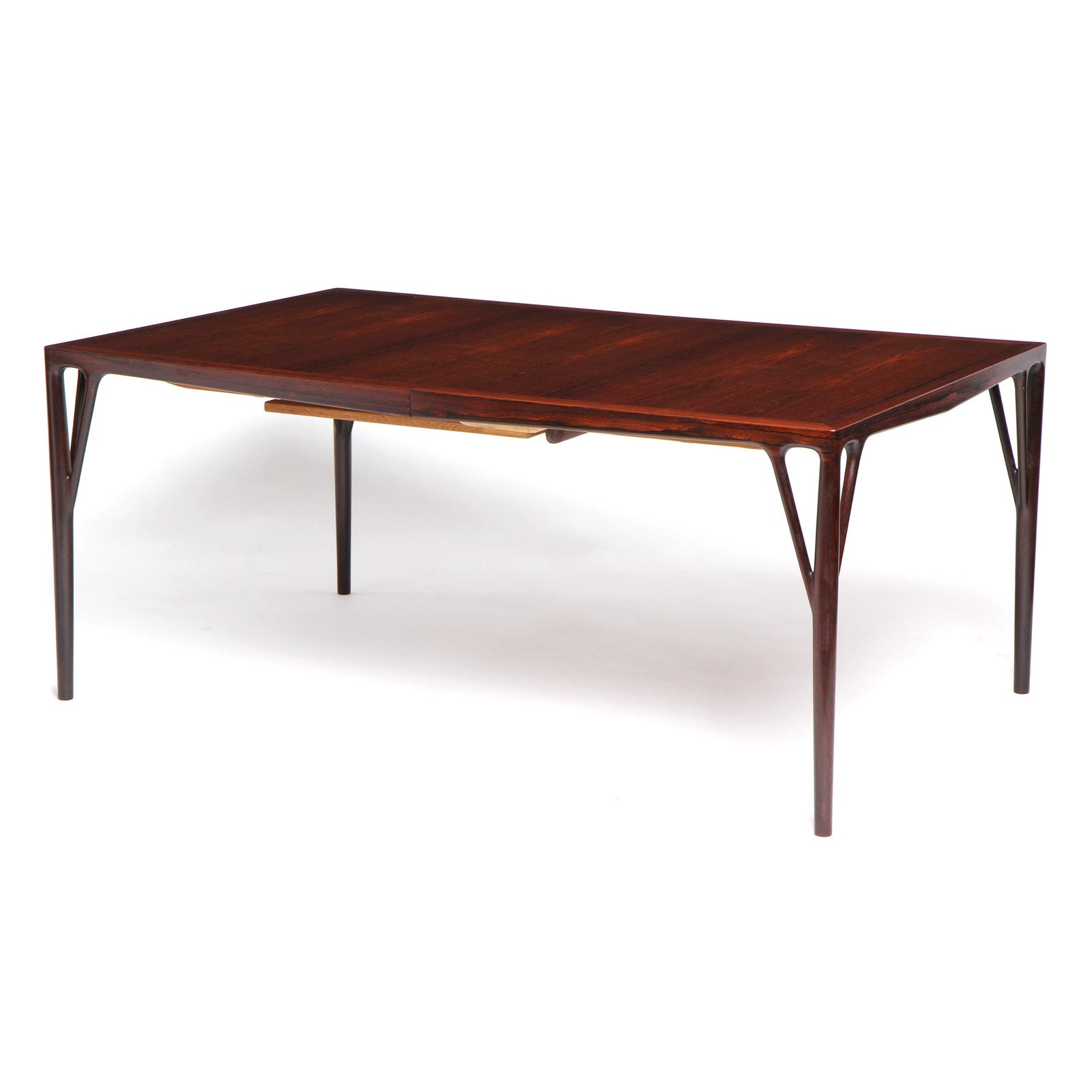 Cabinetmaker Made Rosewood Extension Dining Table by Vestergaard Jensen for Peder Pedersen, 1959