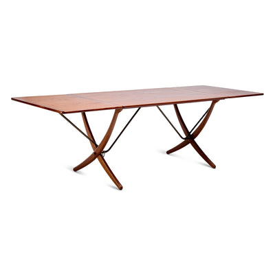 Teak and Oak Drop Leaf Table AT-304 by Hans J. Wegner for Andreas Tuck