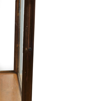 Old World Glass and Bronze Vitrine