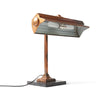 Bronze and Marble Desk Banker's Lamp for I.P. Frink