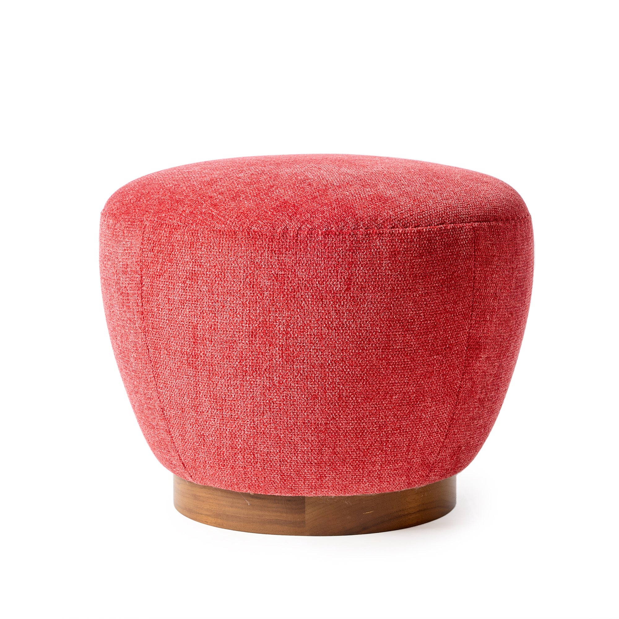 Walnut Base Upholstered Ottoman by WYETH, 2019