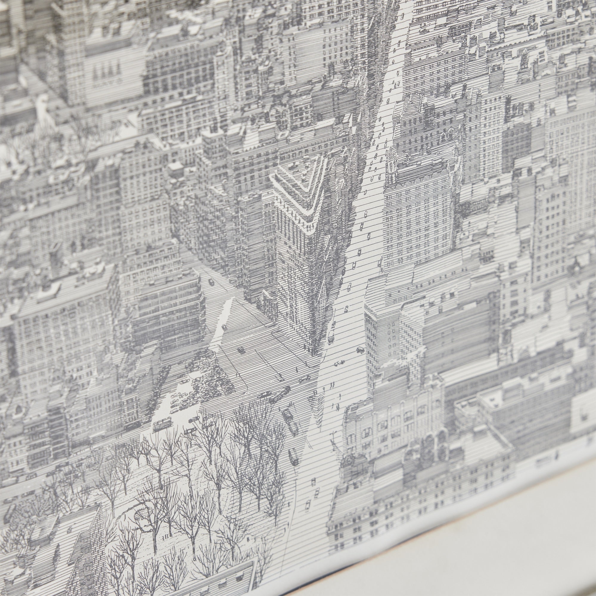 Lithograph of New York City Skyline by Finkenberg - WYETH