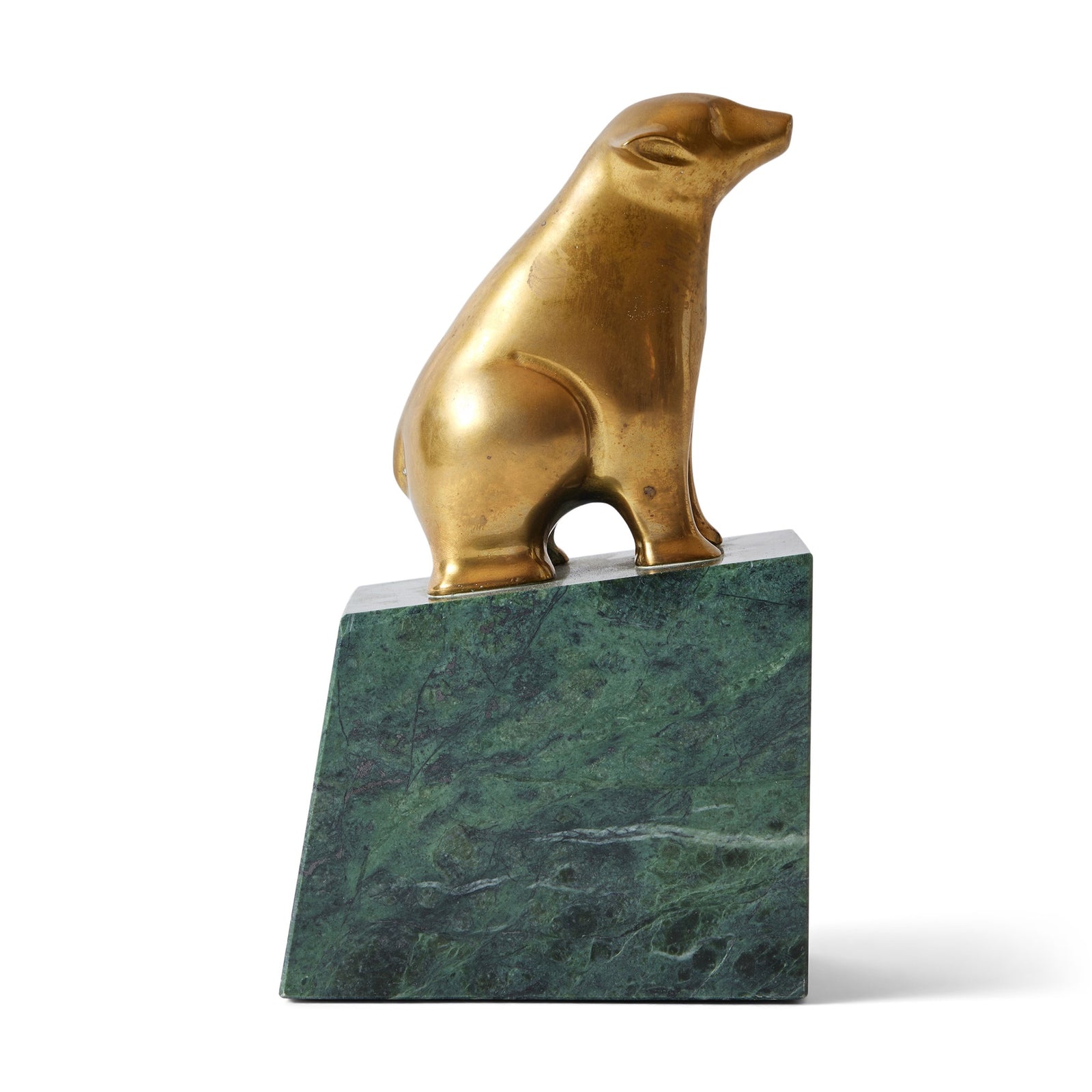 Bronze Bear on Marble Base