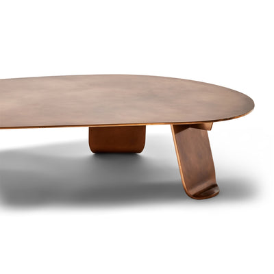 Chrysalis No. 1 Low Table in Natural Patinated Bronze by WYETH