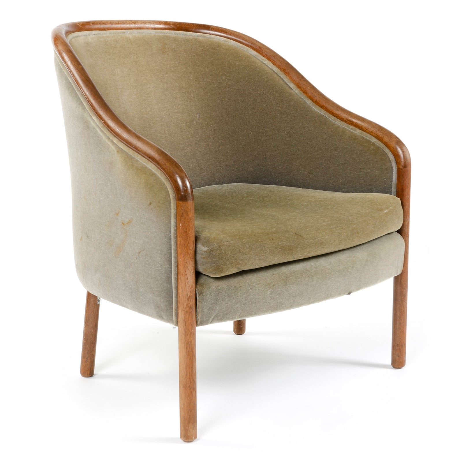 Upholstered Lounge Chair by Ward Bennett for Brickel Associates