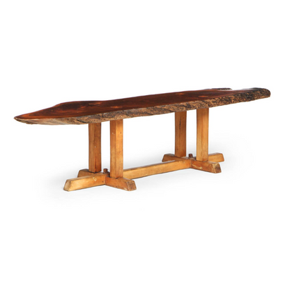 Low Table with Live Edge Top by Jeffrey Greene
