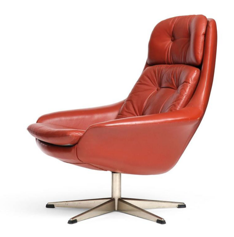 Swiveling Lounge Chair by H.W. Klein for Bramin Mobler