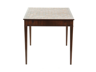 Rosewood and Tile Top Desk or Library Table by Frits Henningsen
