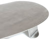 Chrysalis No 1. Low Table in Natural Grain Stainless Steel by WYETH, Made to Order