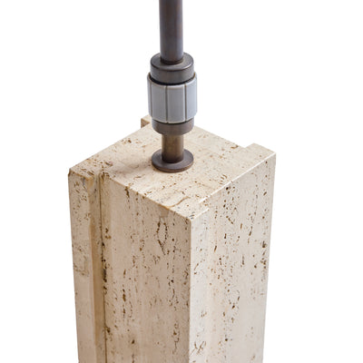 Travertine Table Lamp from Italy