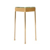 'Glass Block' Side Table in Patinated Bronze with Faceted Legs by WYETH, Made to Order