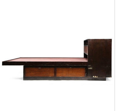 Custom Queen Storage Bed by Edward Wormley for Dunbar