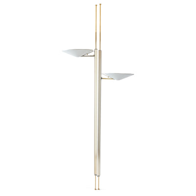 Brass Tension Pole Floor Lamp by Gerald Thurston for Lightolier